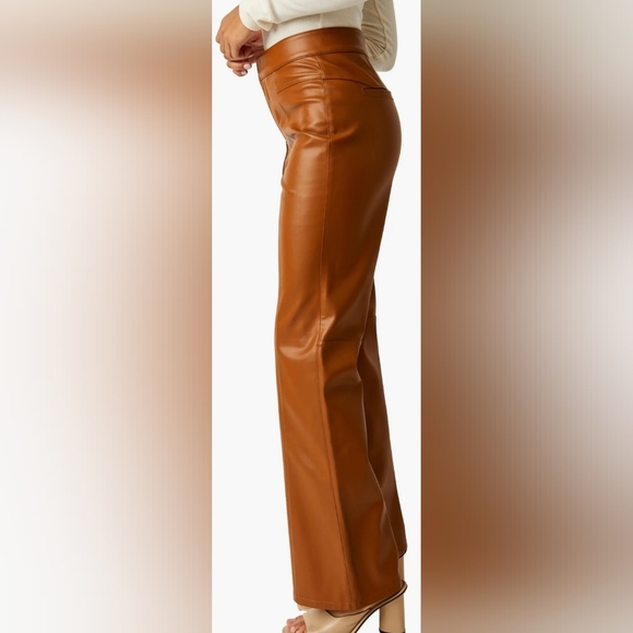 NWOT Free People Faux Leather Pants - Picture 3 of 5